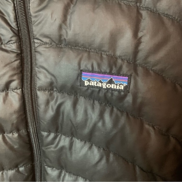 Patagonia Down Sweater Jacket Black Goose Insulated Puffer XS - Picture 10 of 11